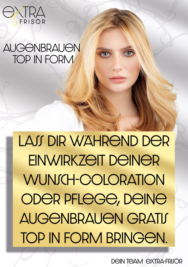 Augenbrauen top in Form