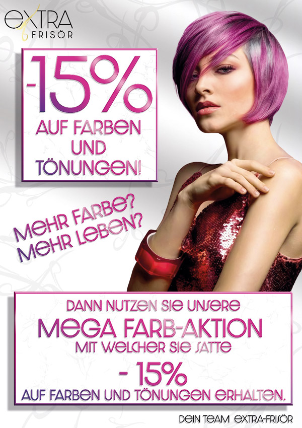 Im Juni 2024 erhalten Sie 15 % Rabatt auf Farben und Tönungen.